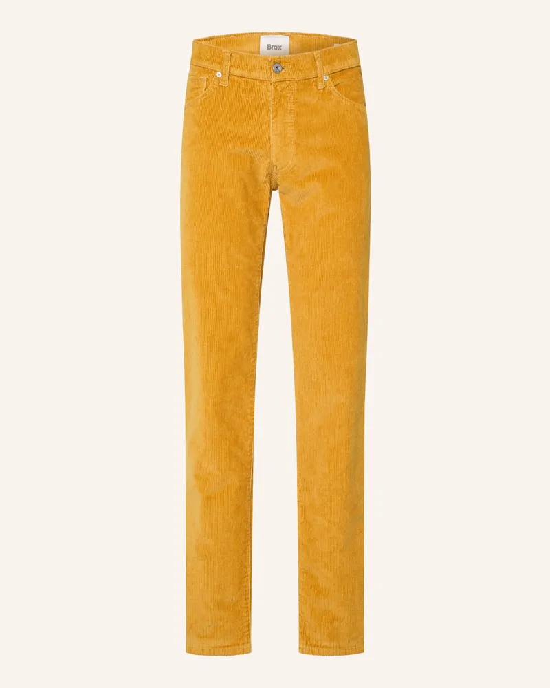 Brax Cordhose Cadiz Straight Fit gelb 64