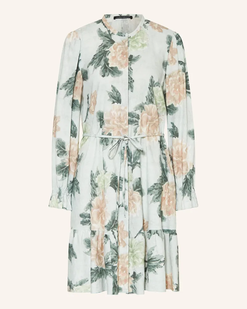 Luisa Cerano Hemdblusenkleid mit Leinen Mint