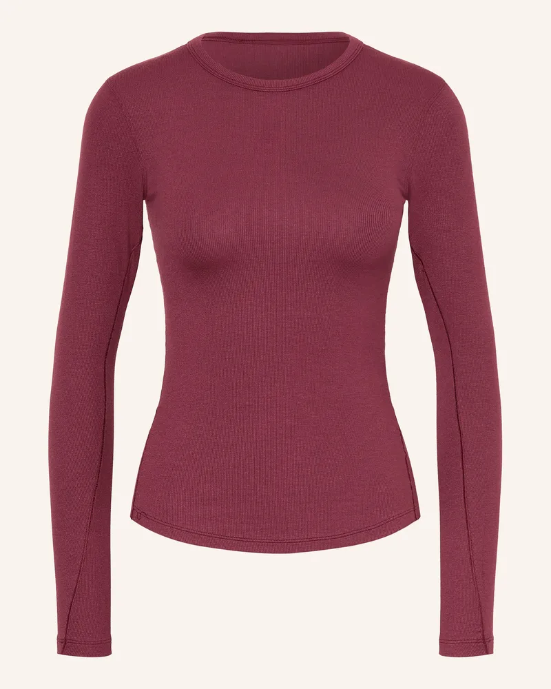 LULULEMON Longsleeve HOLD TIGHT Dunkelrot