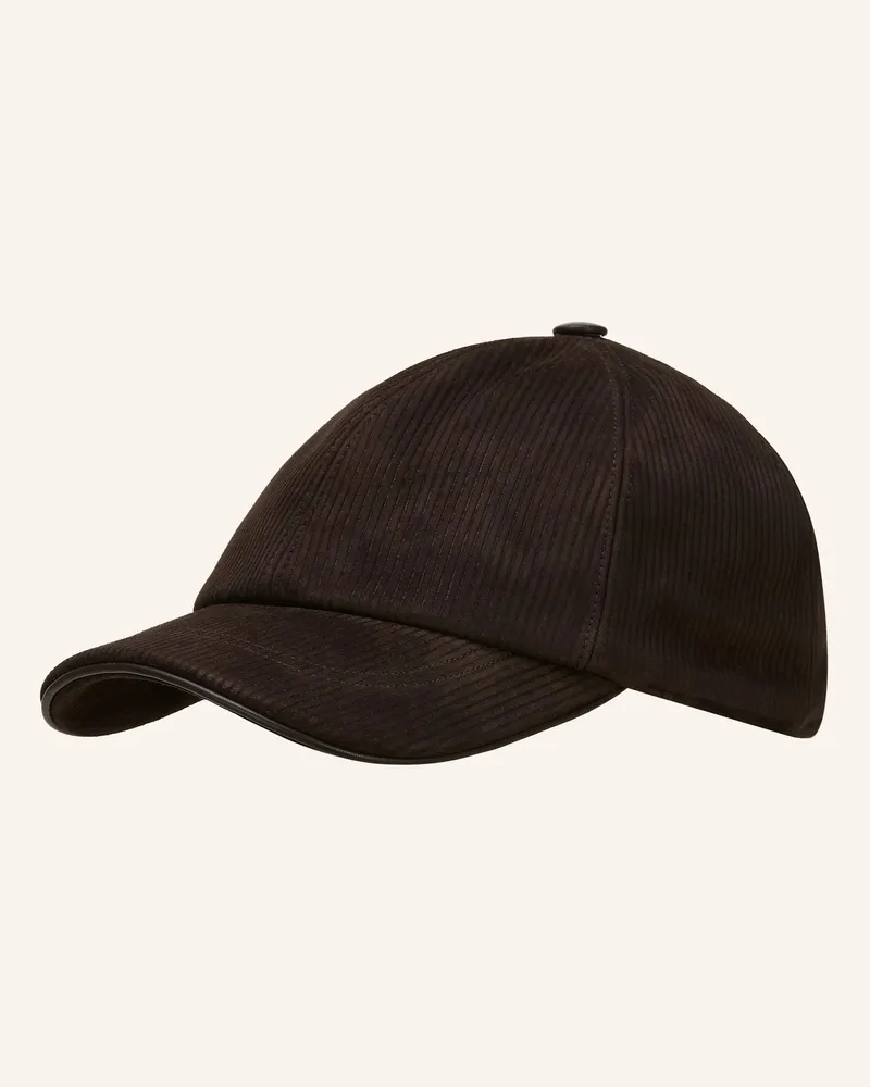 Ferragamo Cap Dunkelbraun