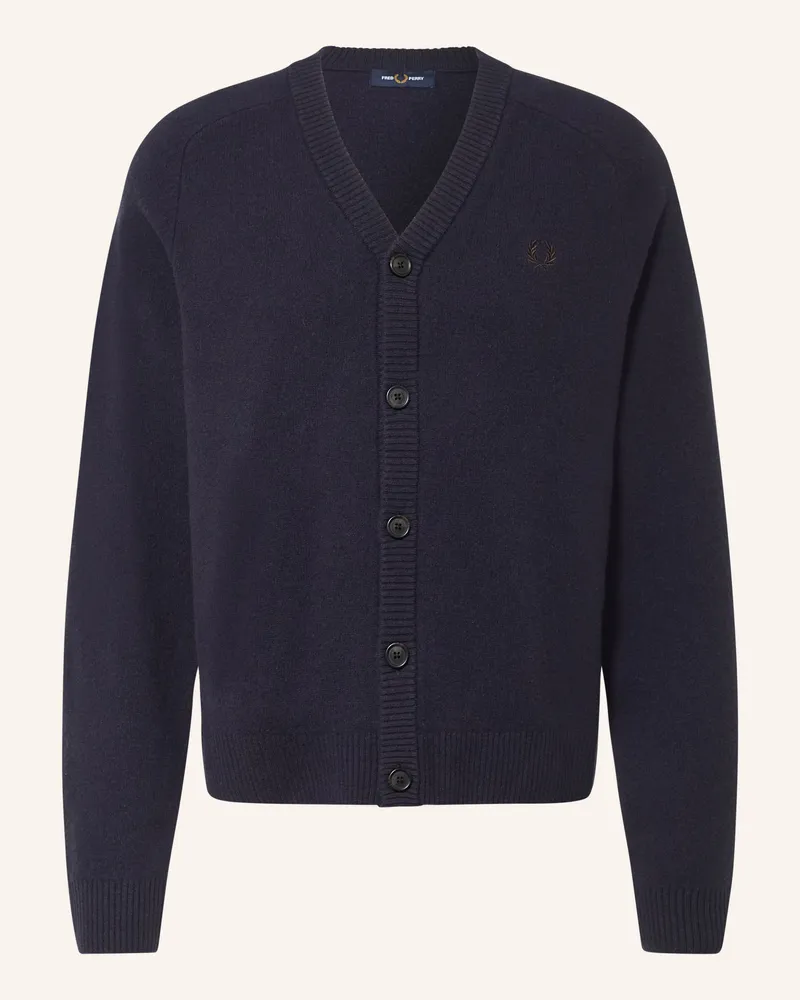 Fred Perry Strickjacke blau Dunkelblau