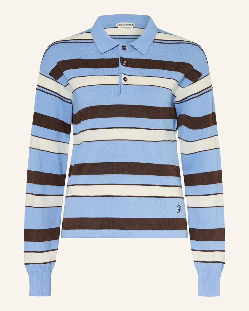 J.W.Anderson Strick-Poloshirt blau Hellblau