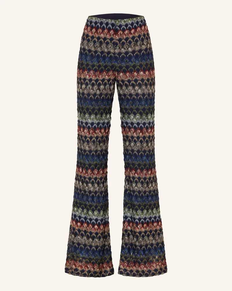 Missoni Strickhose Mit Glitzergarn blau Dunkelblau