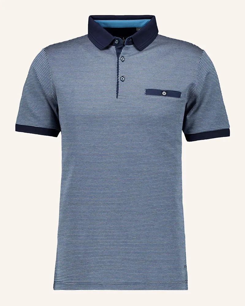 Ragman Jersey-Poloshirt Blau