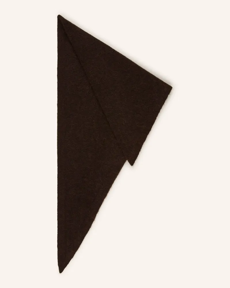 Arket Dreieckstuch mit Alpaka Dunkelbraun