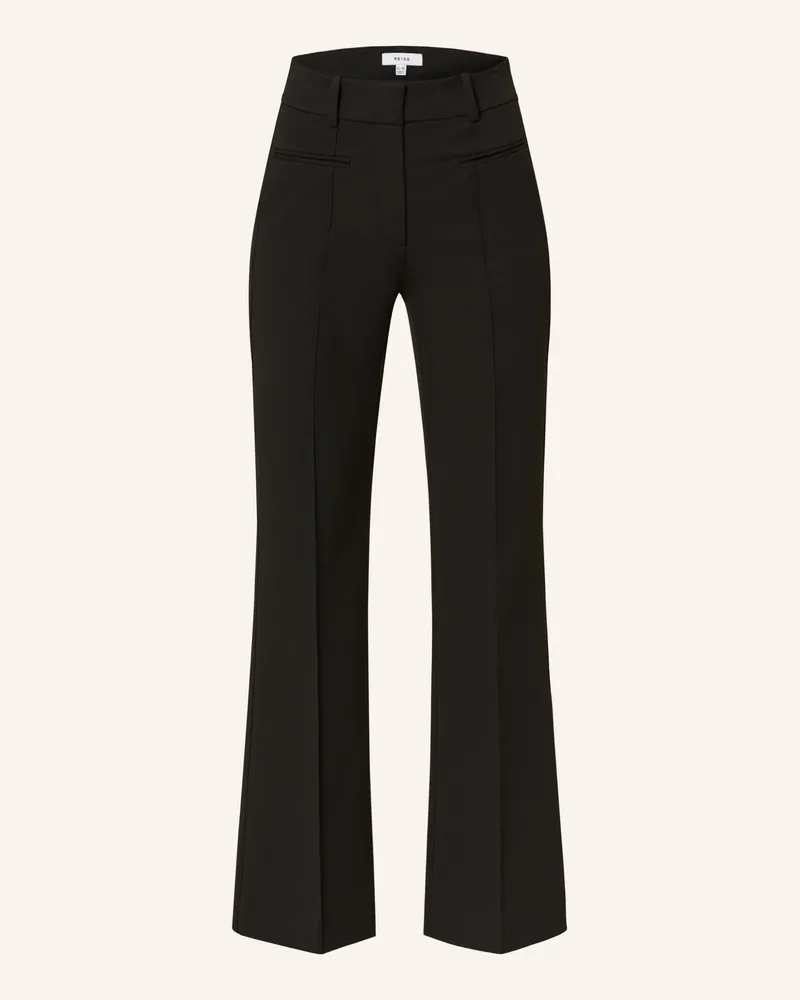 Reiss Bootcut-Hose Claude schwarz Schwarz