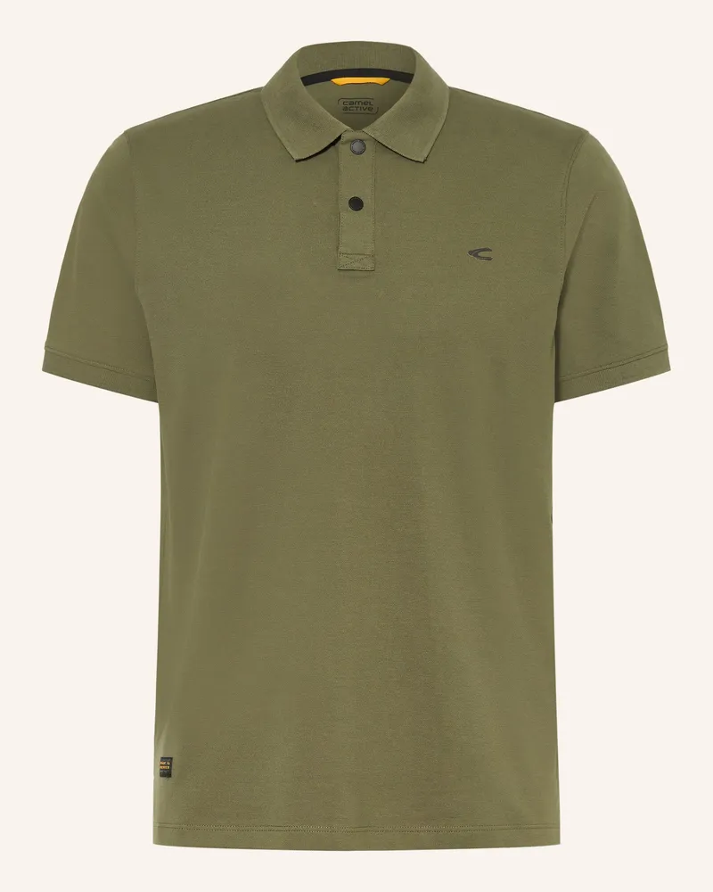 Camel Active Piqué-Poloshirt gruen Khaki