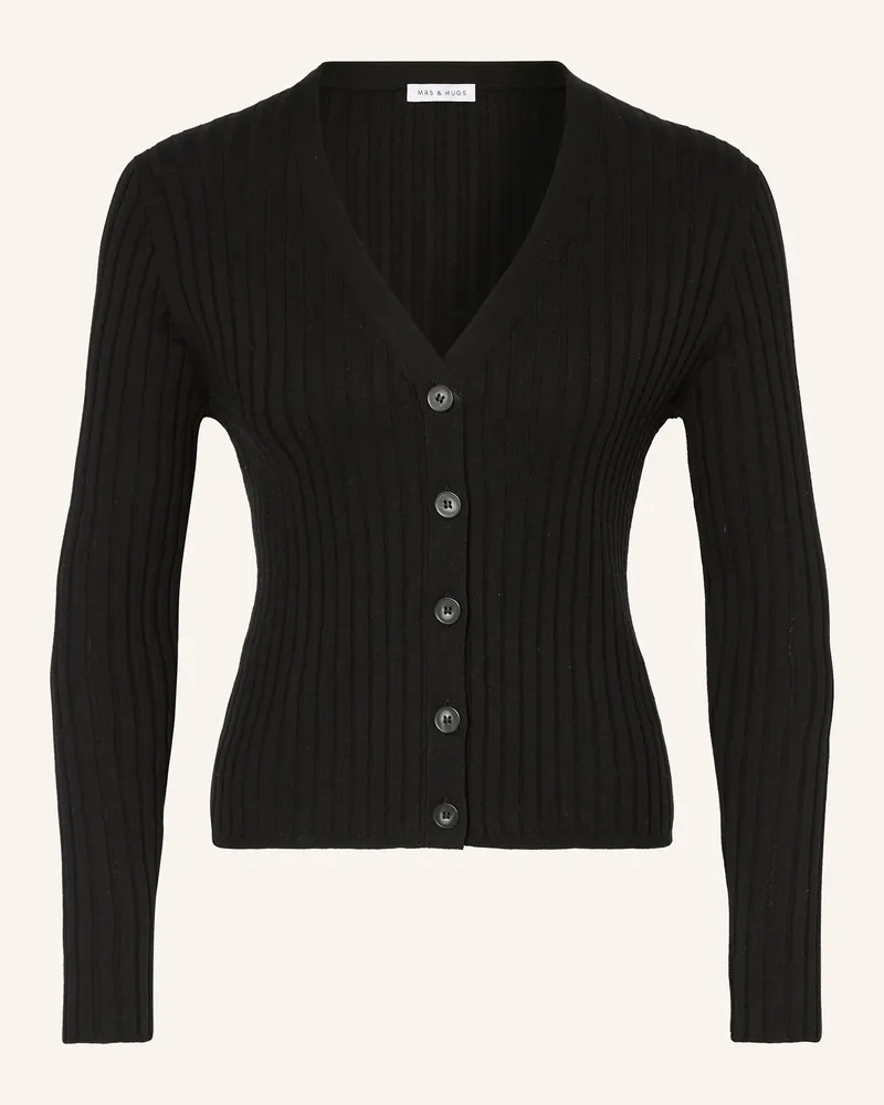 Mrs & HUGS Strickjacke Schwarz