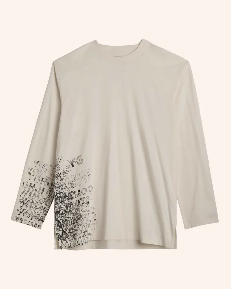 Y-3 Y-3 GFX LANGARMSHIRT Weiss