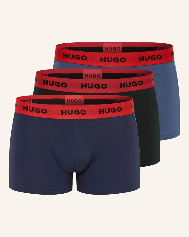 HUGO BOSS 3er-Pack Boxershorts Schwarz