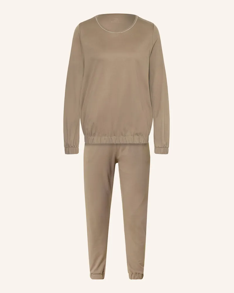 Mey Schlafanzug Serie n8tex 2.0 gruen Taupe