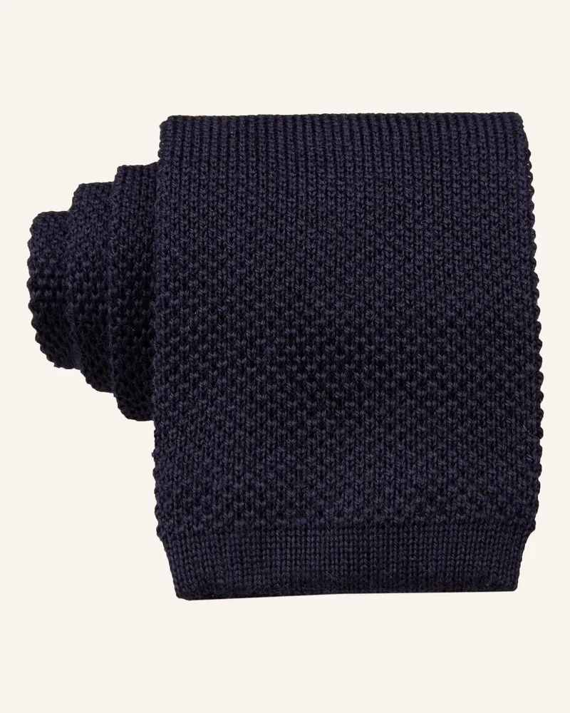 HUGO BOSS Krawatte blau Dunkelblau