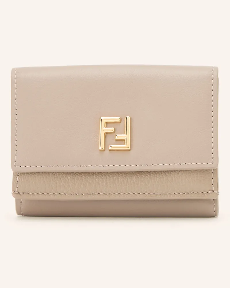 Fendi Geldbörse Mini Trifold Ff grau Hellgrau