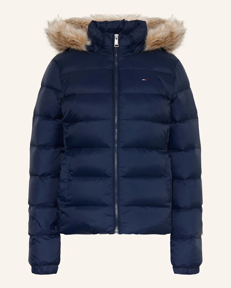 Tommy Hilfiger Daunenjacke Mit Abnehmbarem Kunstfell blau Dunkelblau