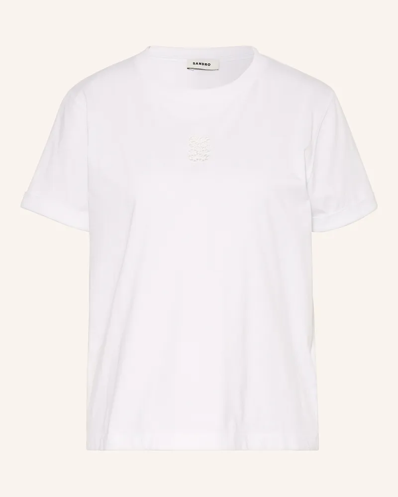 Sandro T-Shirt weiss Weiss