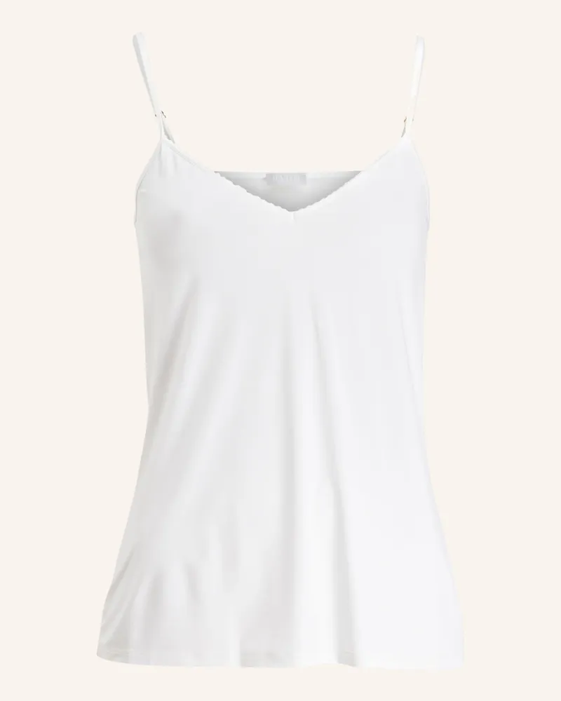 Hanro Top Satin Deluxe Aus Satin weiss Offwhite