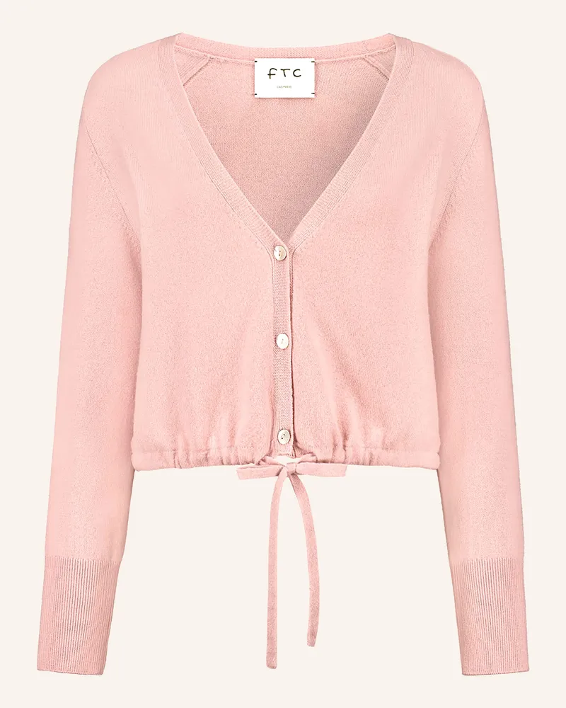 FTC Cashmere Strickjacke Aus Cashmere rosa Rosa