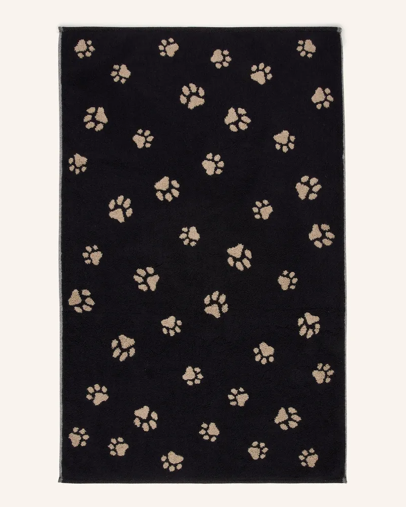 Cawö Badematte WE LOVE DOGS Schwarz