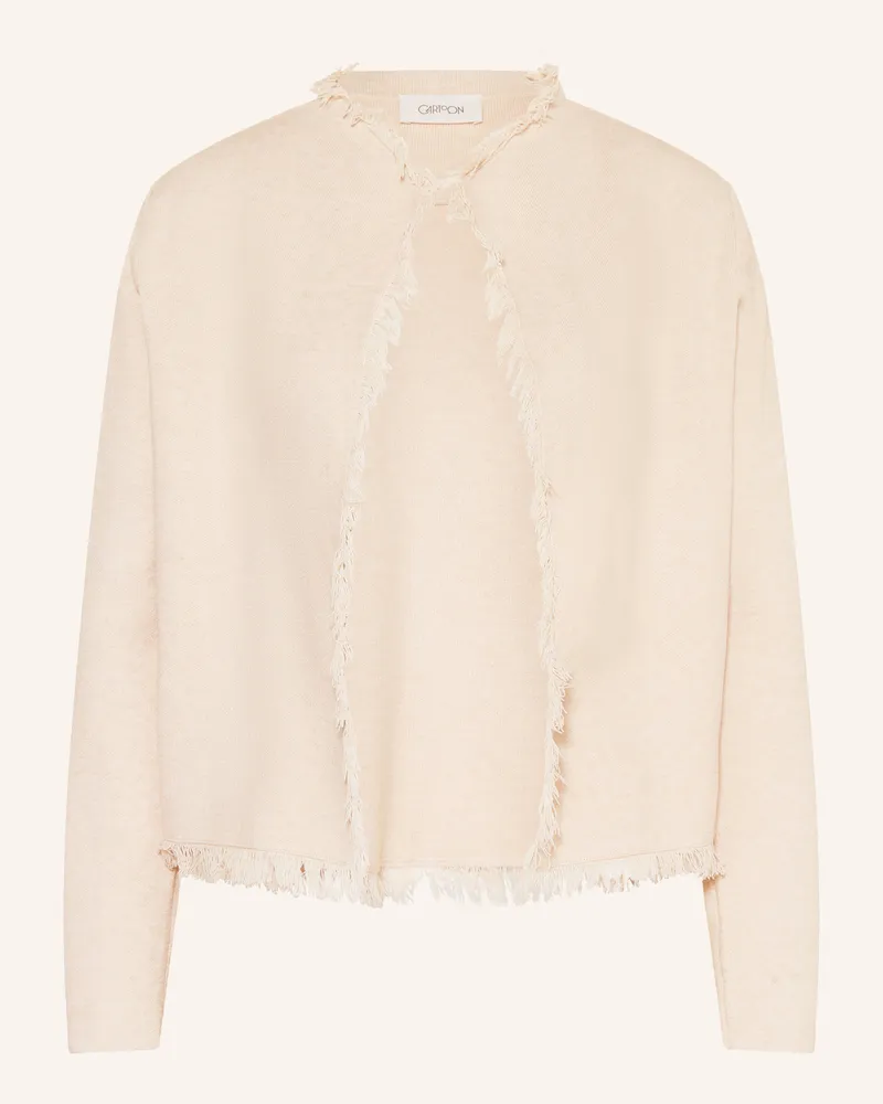 Cartoon Strickjacke Beige