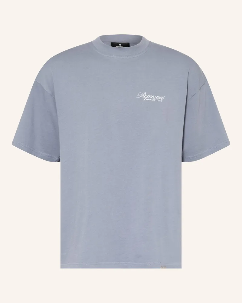 REPRESENT T-Shirt blau Blaugrau
