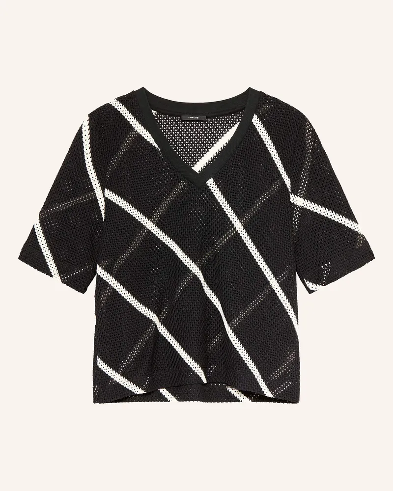 OPUS Strickshirt GEMUKKI Schwarz