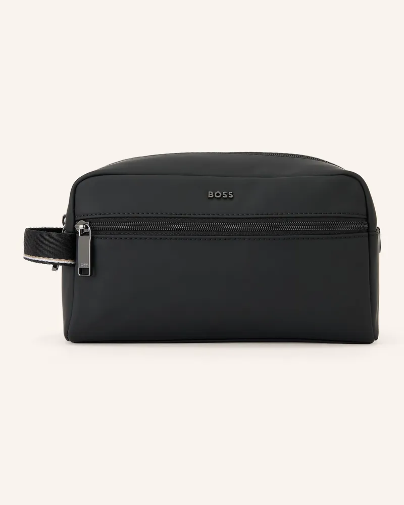 HUGO BOSS Kulturtasche Zeph schwarz Schwarz