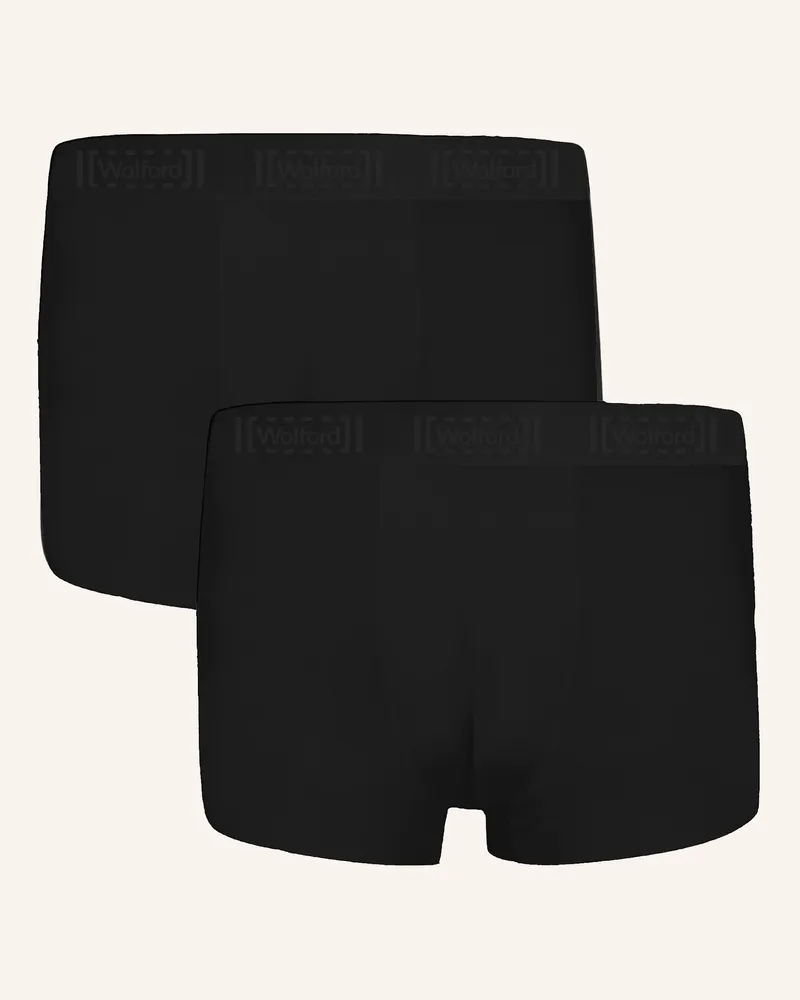 Wolford Wolford Boxer Set Men's Pure Boxer Brief Set Schwarz