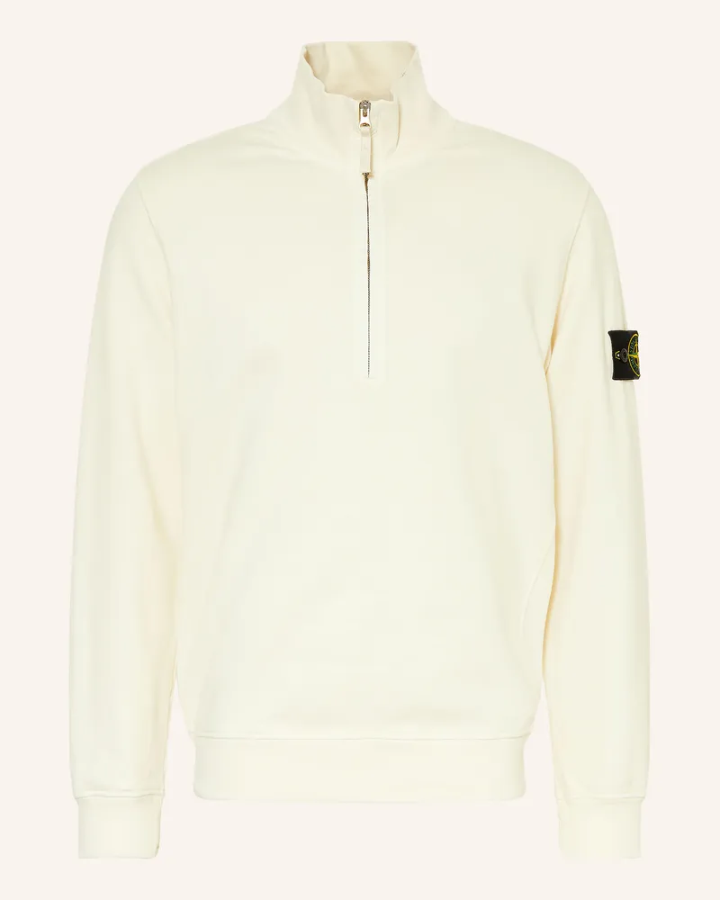 Stone Island Sweat-Troyer weiss Creme