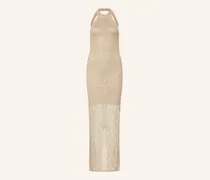 Strickkleid Serina Mit Glitzergarn beige