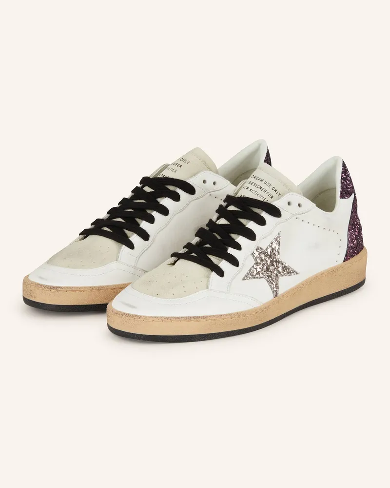 Golden Goose Sneaker Ball Star weiss Weiss