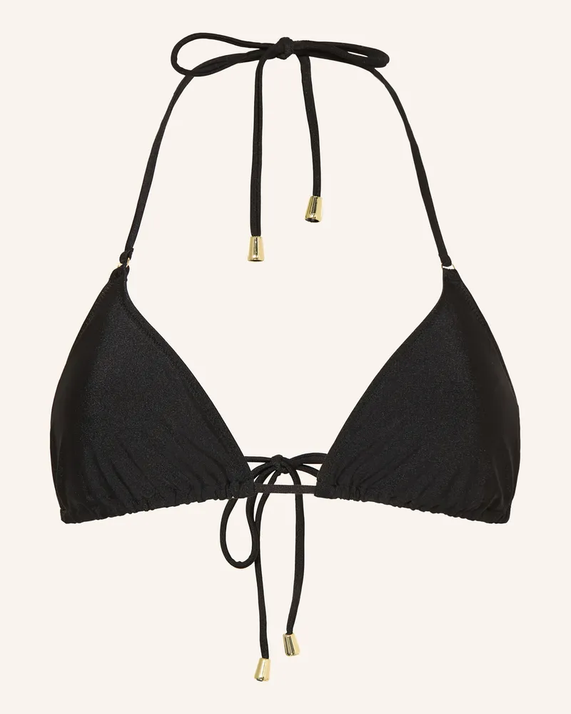 Mrs & HUGS Triangel-Bikini-Top schwarz Schwarz