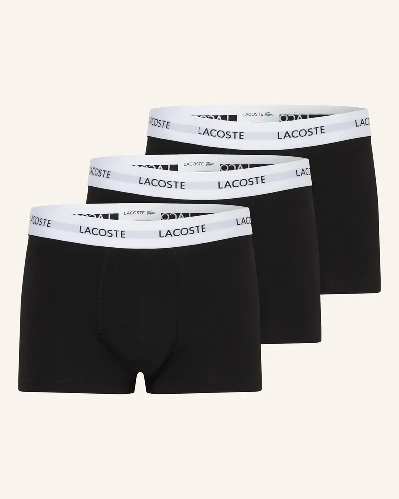 Lacoste 3er-Pack Boxershorts Schwarz