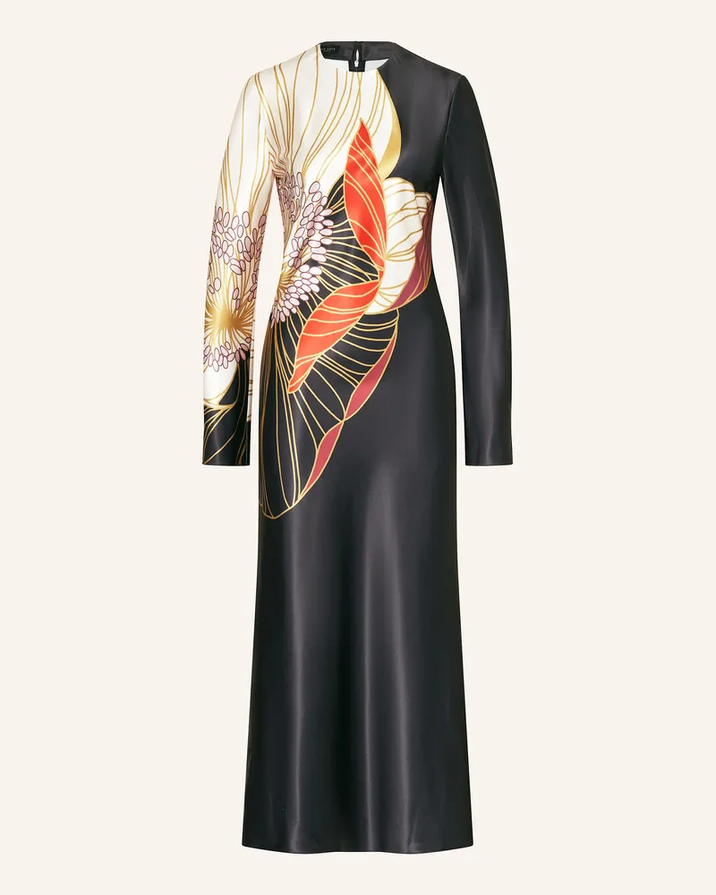 Ted Baker Satinkleid Ziara schwarz Schwarz