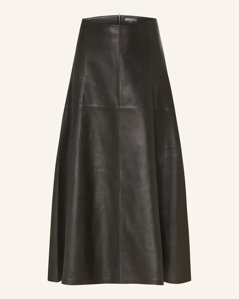 Mrs & HUGS Lederrock schwarz Schwarz