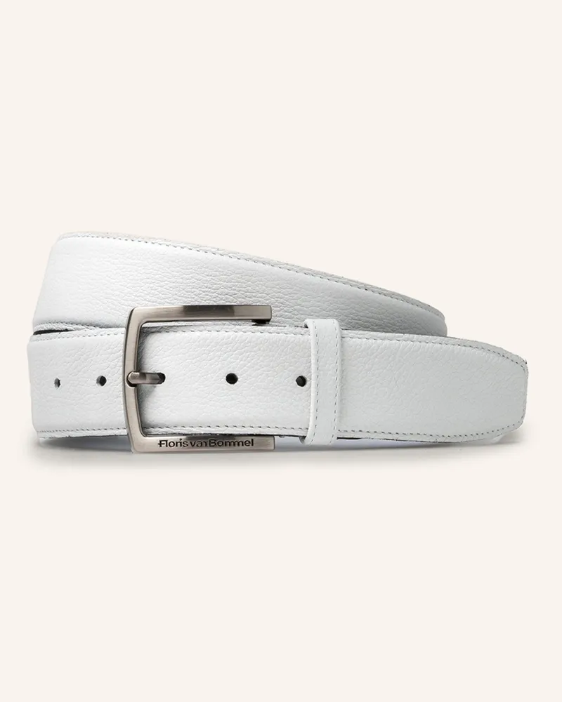 Floris van Bommel Gürtel De Belter 63 weiss Weiss