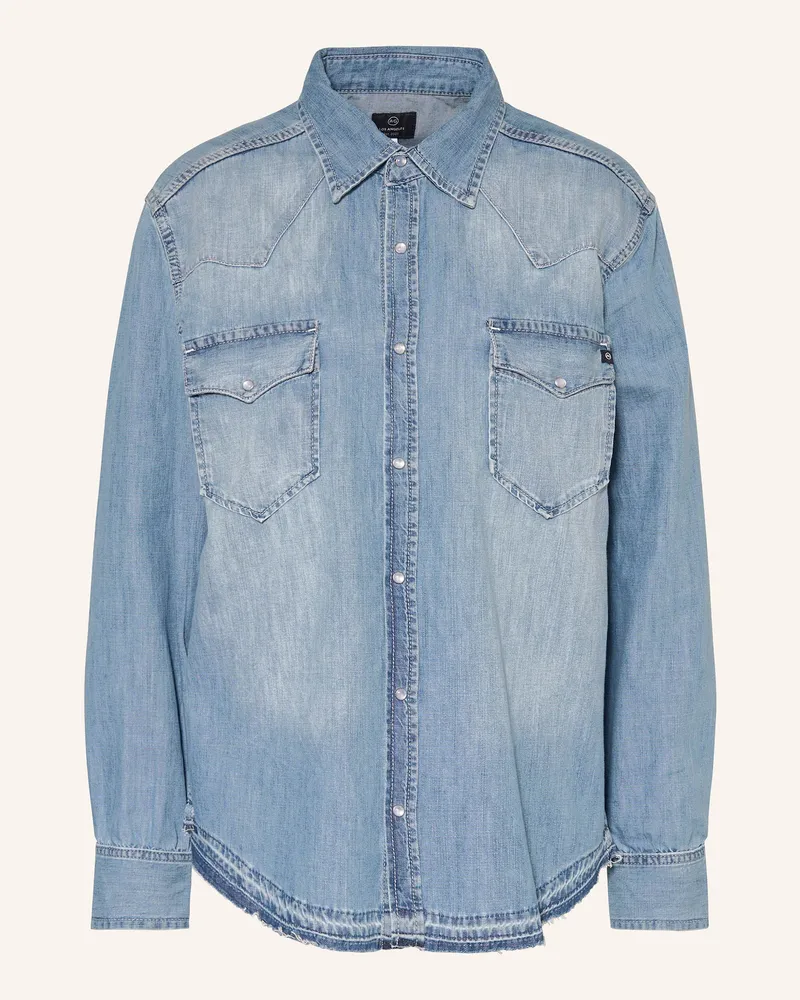 Adriano Goldschmied Jeansbluse CASSIS Blau