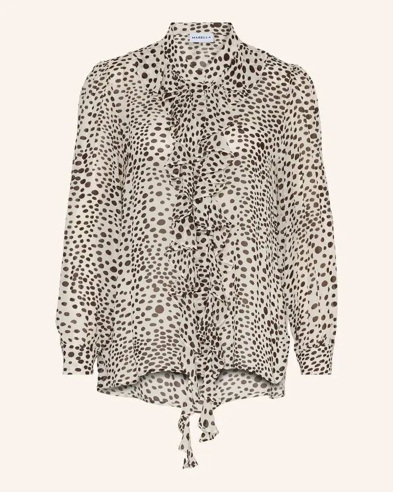 MARELLA Bluse mit Rüschen Creme