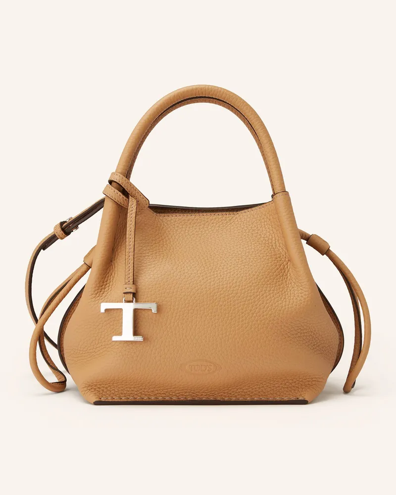 TOD'S Handtasche beige Camel