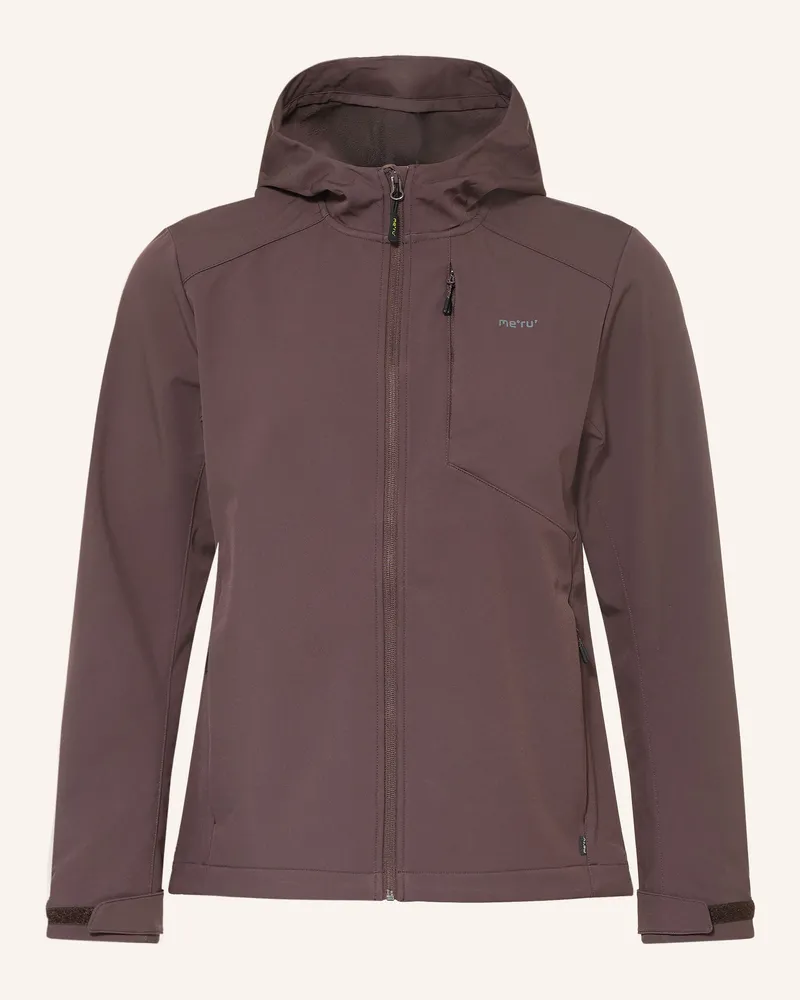 me°ru' Softshell-Jacke Bordeaux braun Braun