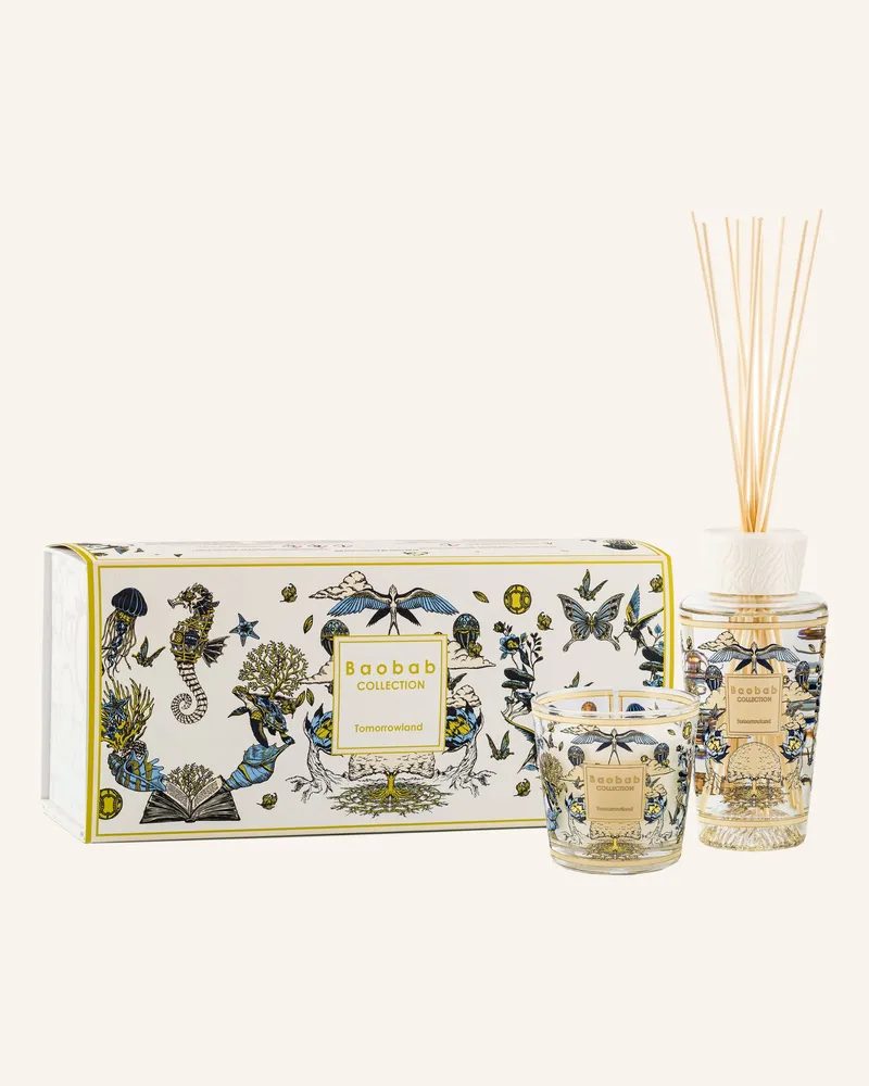 Baobab Collection 2-Tlg. Set Tomorrowland: Raumduft Und Duftkerze weiss Weiss