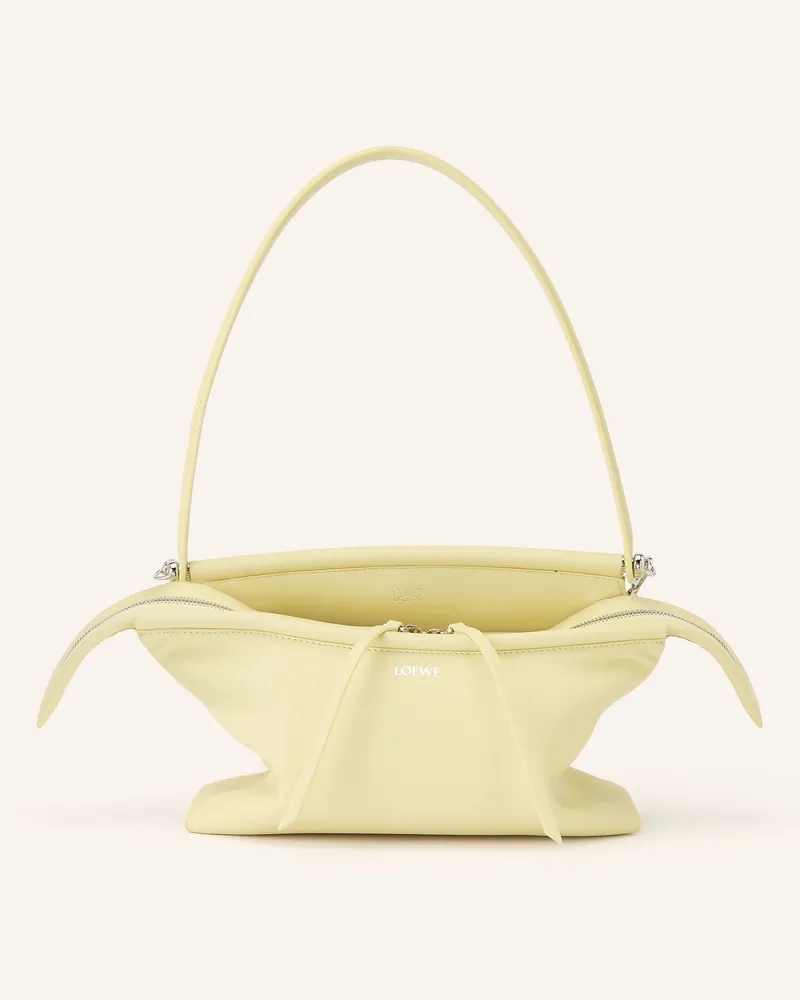 Loewe Schultertasche Whisker Small gelb Hellgelb