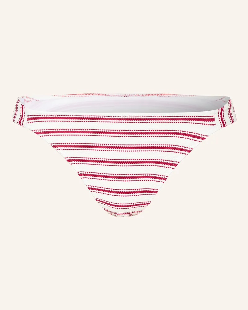 watercult Brazilian-Bikini-Hose SEASIDE SPLASH Weiss
