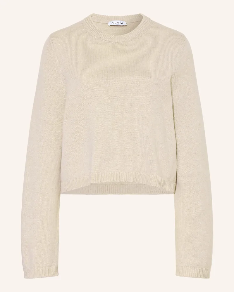 Alaïa Pullover Mit Cashmere beige Beige
