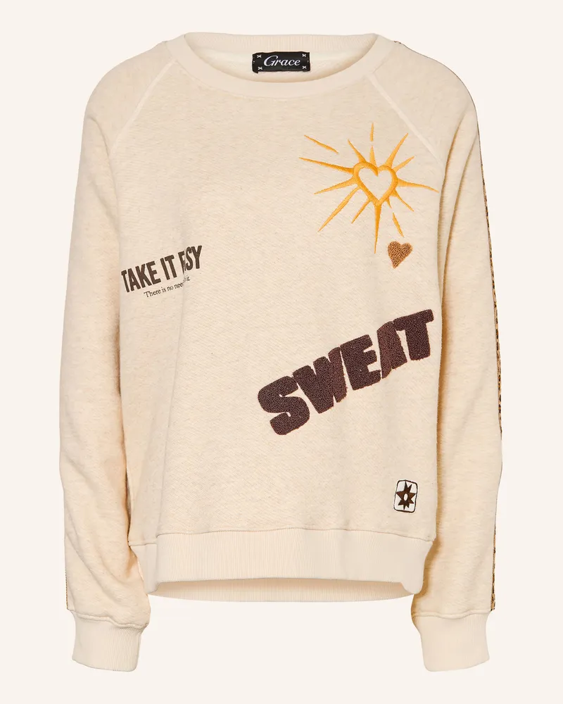 Grace Sweatshirt weiss Creme