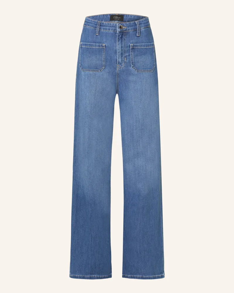 S.Oliver Bootcut-Hose In Jeansoptik blau 53z8