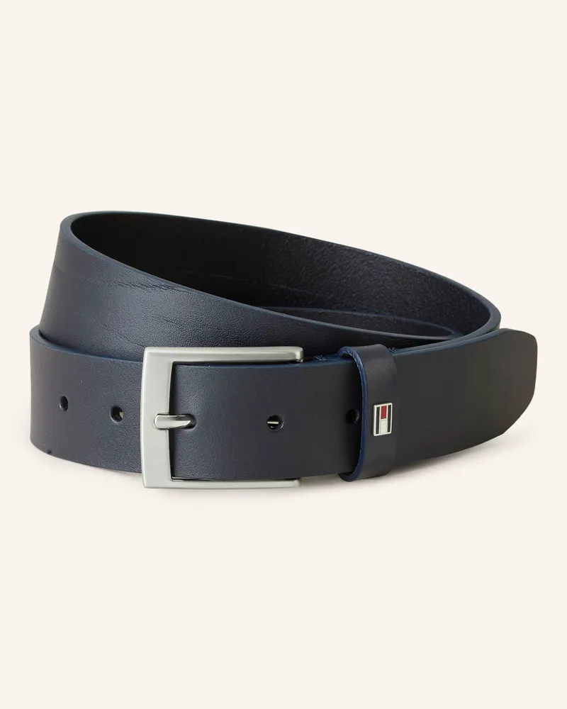 Tommy Hilfiger Ledergürtel ADAN Dunkelblau