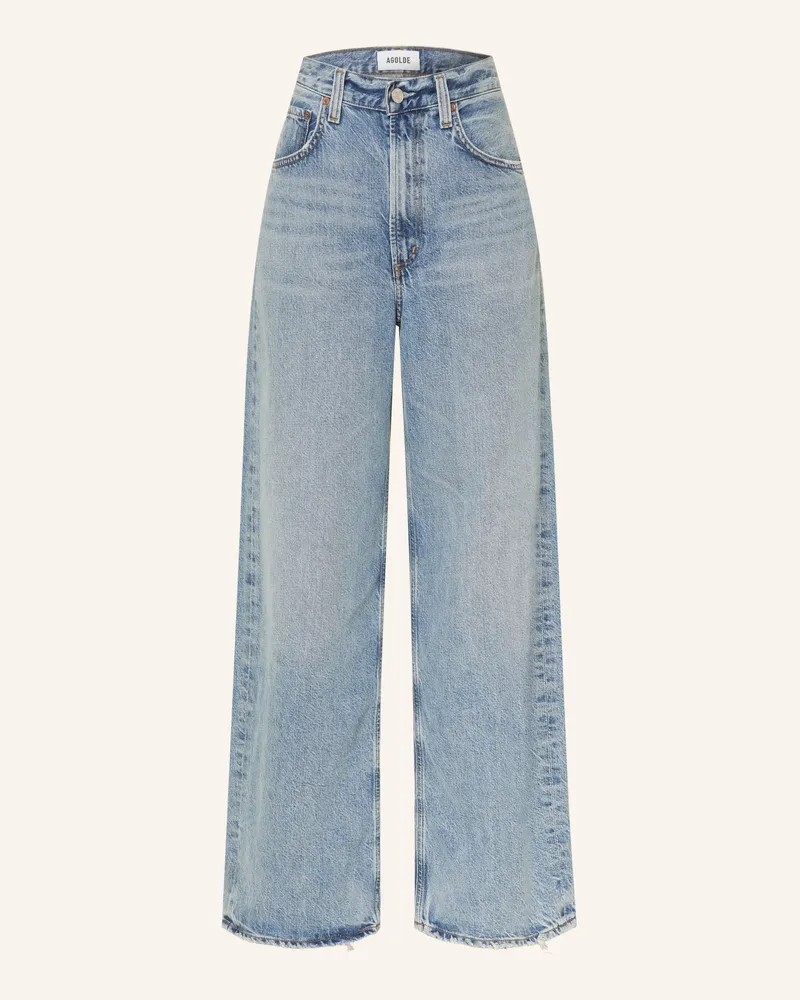 AGOLDE Wide Leg Jeans Low Curve blau Reset