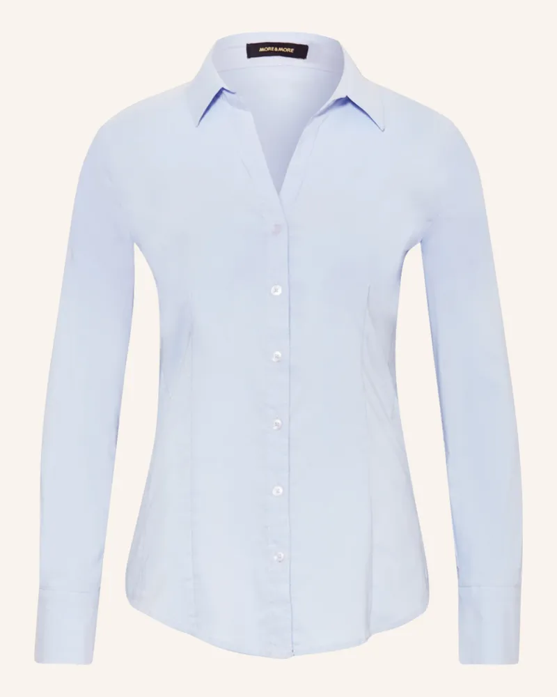 More & More Hemdbluse blau Hellblau