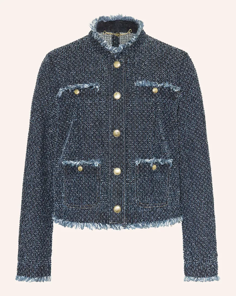 Marc Cain Kastenjacke Aus Tweed blau 357