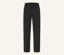 Hose Im Jogging-Stil Tapered Fit Aus Jersey schwarz